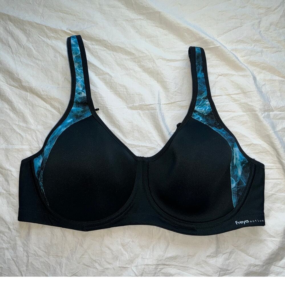 Sonic Underwire Sports Bra 36D Blue/Black